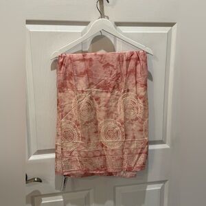 Soft Pink Medallion Print Women's Swim Sarong